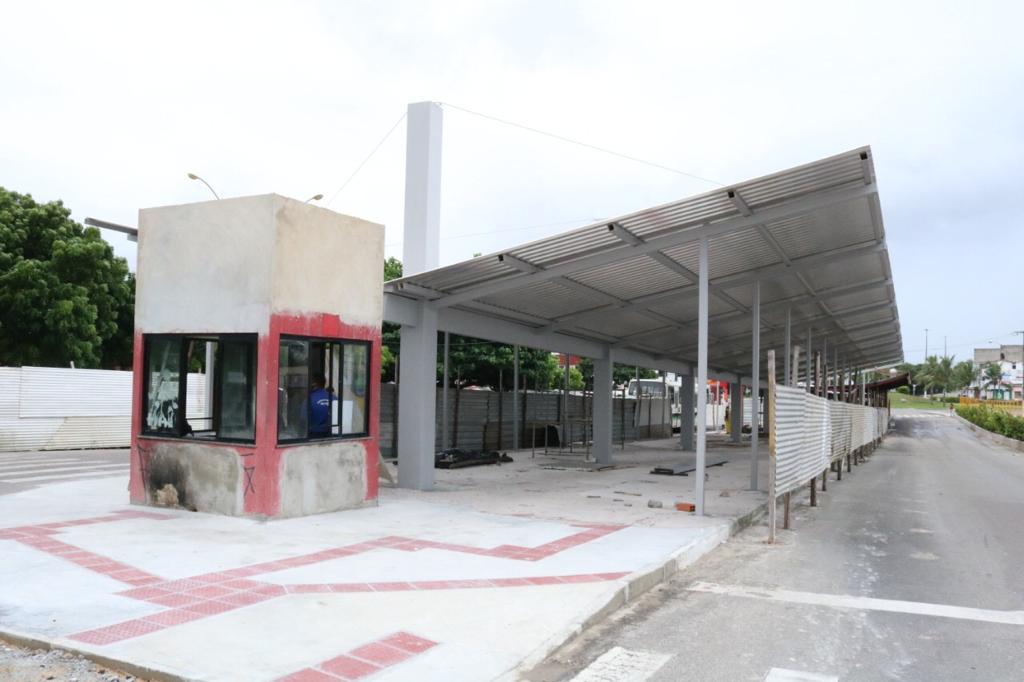 Reforma do Terminal de Integração Zona Sul está 40% concluída - SMTT Aracaju